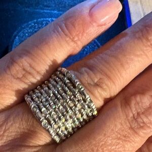 Premier Designs Silver and Gold Women's Ring